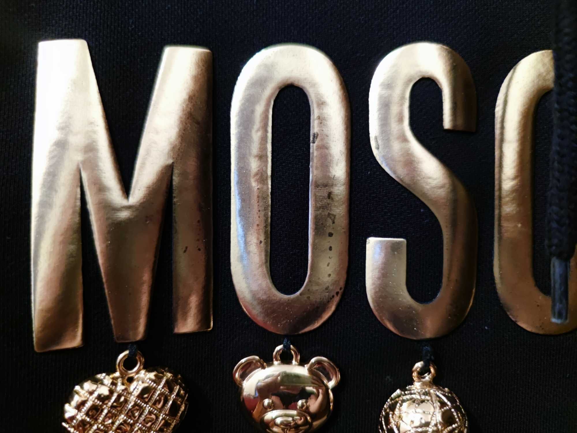 Camisola com capuz Moschino