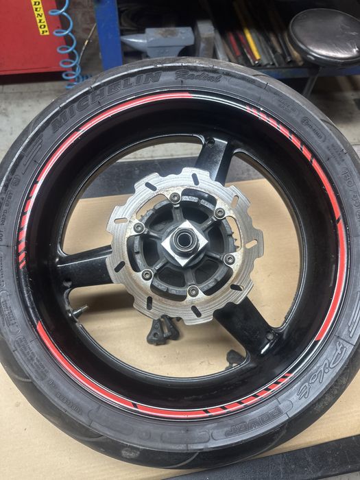 Yamaha R6 RJ03 Koło Felga Tarcza Oska zabierak zebatka komplet