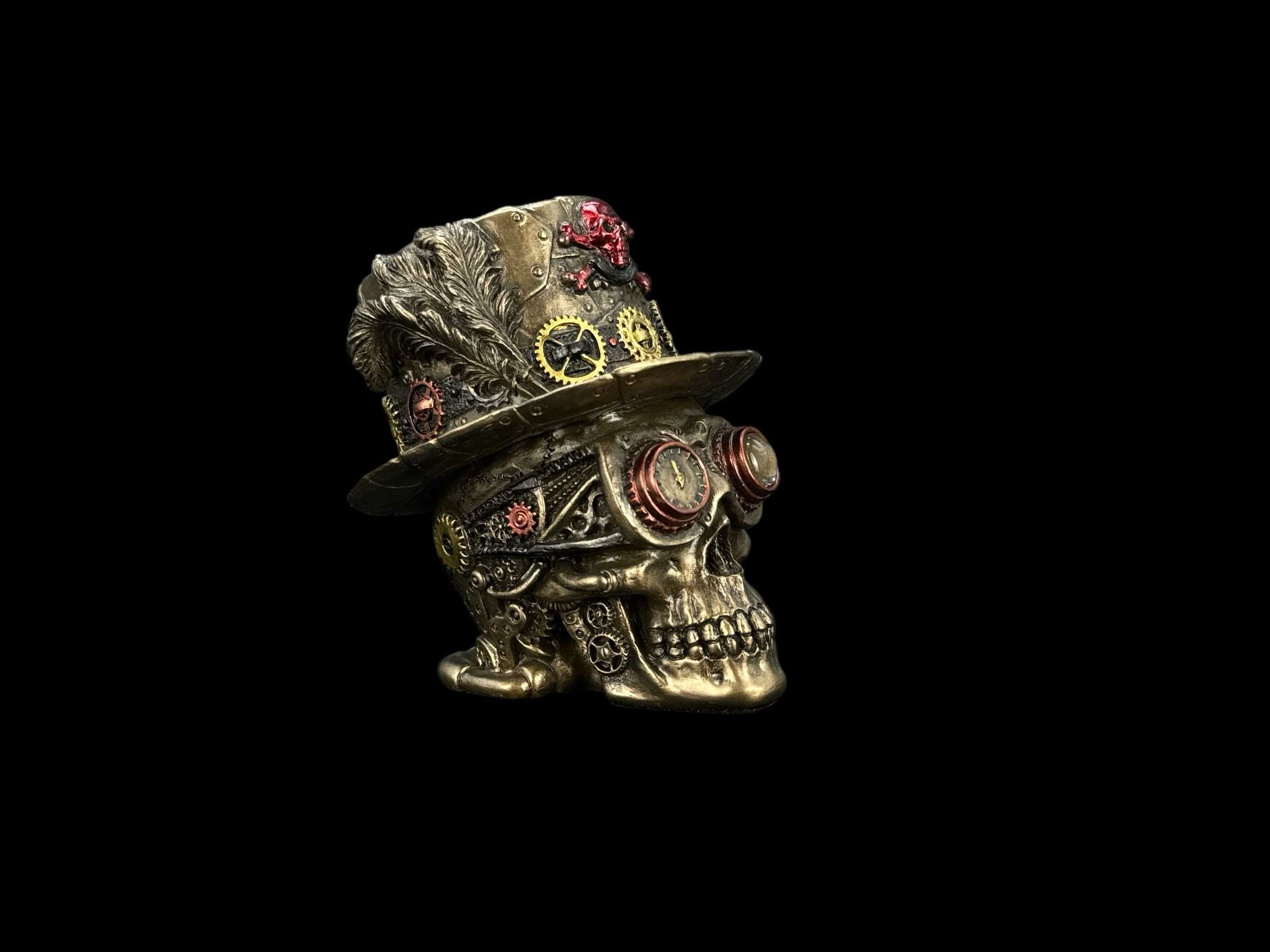 rzeźba figurka Steampunk Czaszka z Cylindrem Veronese WU77638A4
