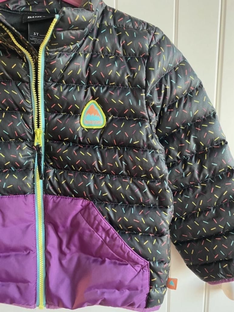 Zimowa kurtka dziecięca Burton gęsie pierze evergreen 98-104