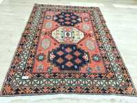 Przepiękny Kazak ręcznie tkany wełniany dywan 125x170cm nr 1172