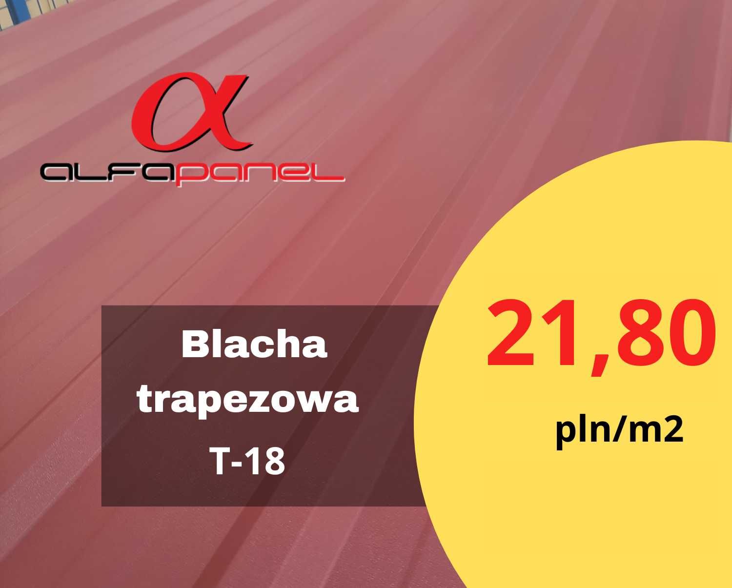 Blacha trapezowa T-18 w kolorze wiśniowym blachy trapezowe Gorzów Wlkp