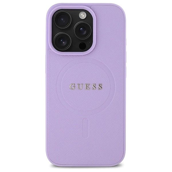 Guess GUHMP16LPSAHMCU iPhone 16 Pro 6.3" fioletowy/purple hardcase Saf