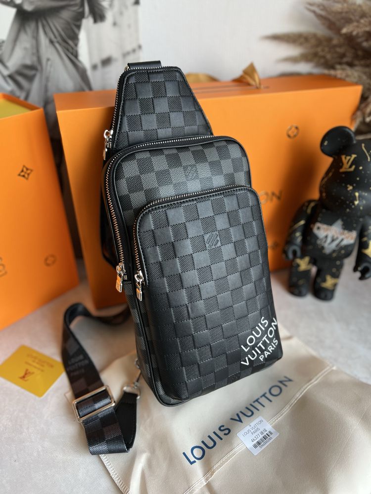 Нова колекція! Слінг Louis Vuitton Avenue, чоловіча сумка. Луи витон