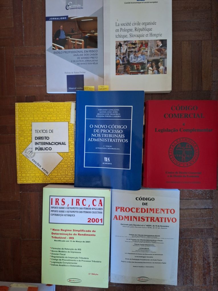 Livros de Direito vários ramos