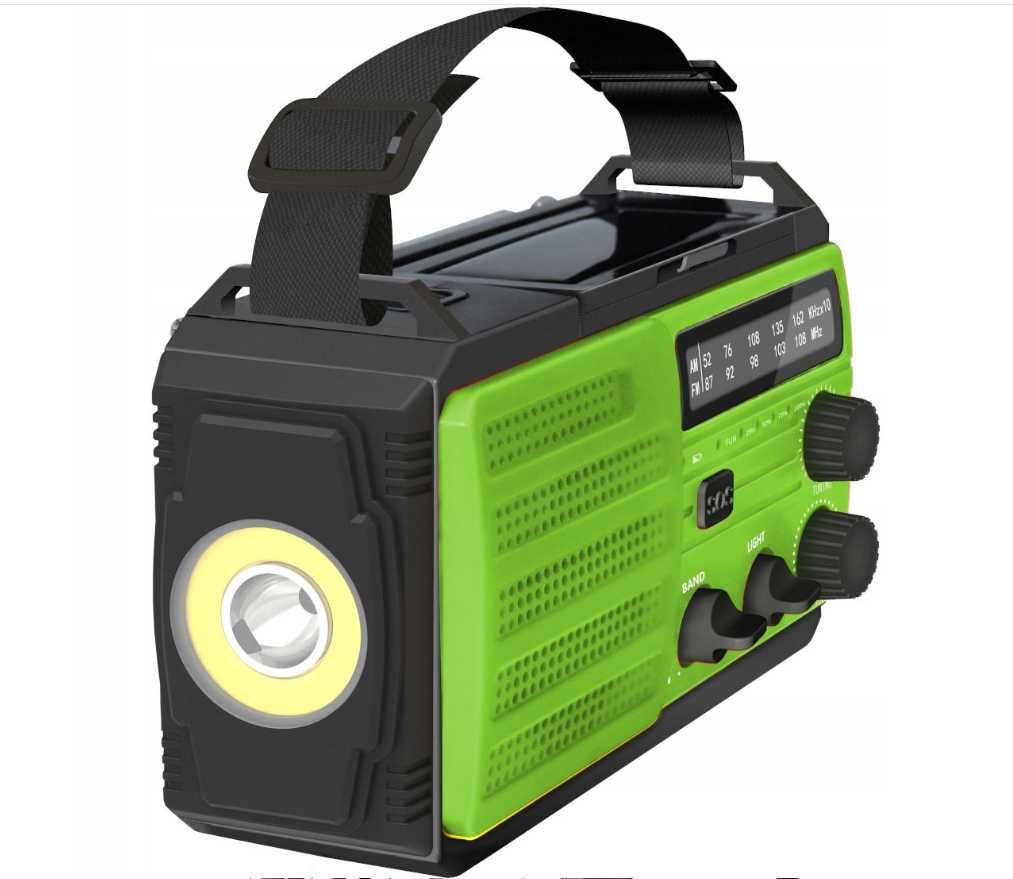 Radio solarne sieciowo-bateryjne AM, FM MOZOS MD-091
