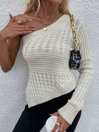 Sweter Asymetryczny Casual Z Jednym Rękawem L 40