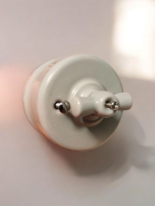 DPM Włącznik ceramiczny obrotowy pojedynczy natynkowy Classica CLA3001