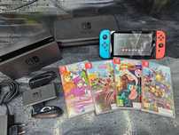 Jak nowa Konsola Nintendo Switch pełen zestaw + 4 gry SKLEP ZAMIANA