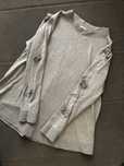 Sweter damski szary xl xxl cekiny kokardy