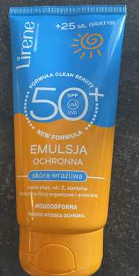 Lirene Sun, Emulsja ochronna, skóra wrażliwa, SPF 50+