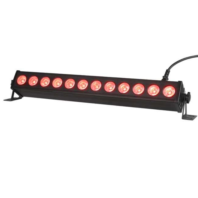 Listwa Belka LED BAR 12x3W RGB Mix Kolorów Stroboskop DMX + Pilot