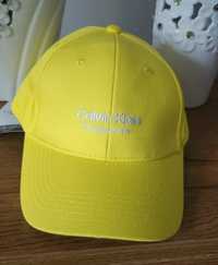 nowa żółta czapka z daszkiem Calvin Klein