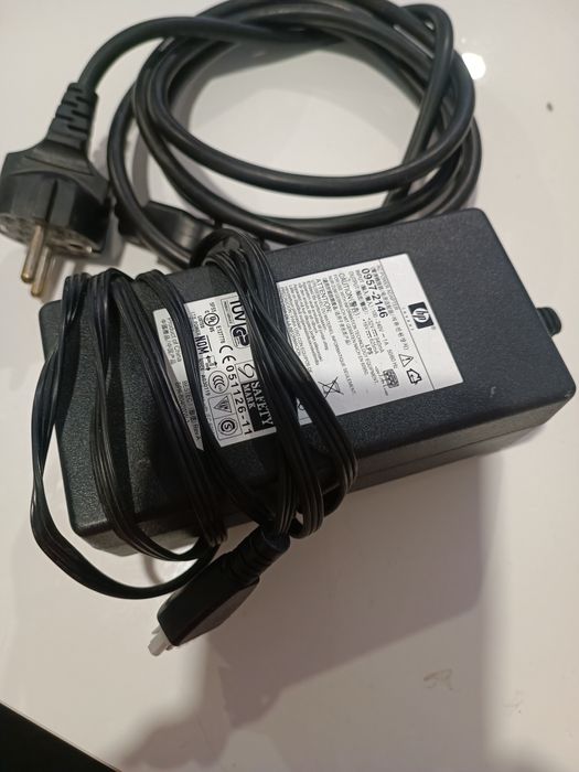 Oryginalny zasilacz HP 32V 0,94A/16V 625mA wtyk szary z 3 bolcami