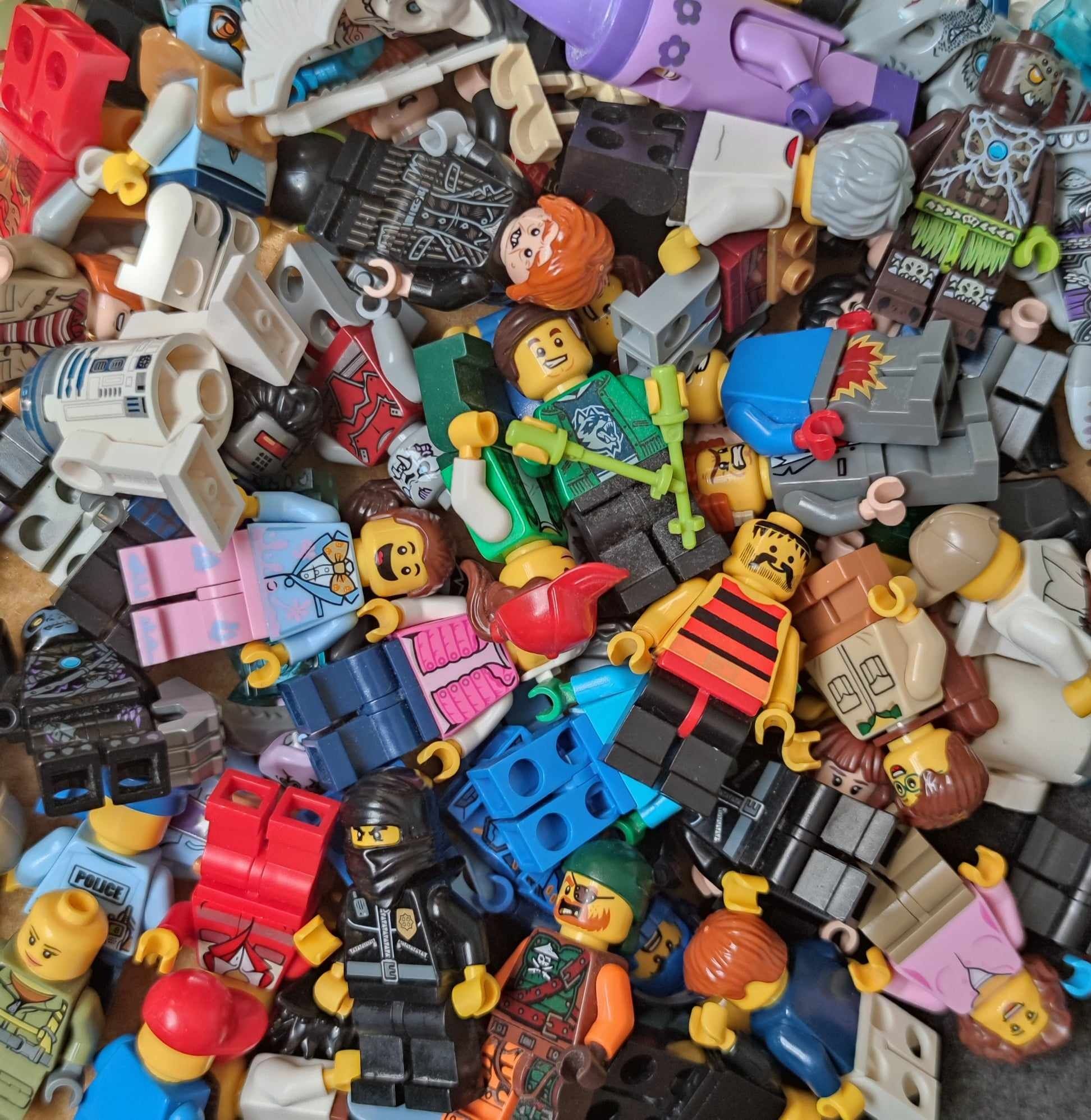 LEGO 1 kg + 3 minifigurki MIX miks Star wars castle pirates City Harry