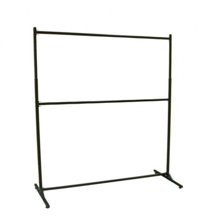 Стойка 2-х уровней вешалка напольная металлическая для хранения одежды