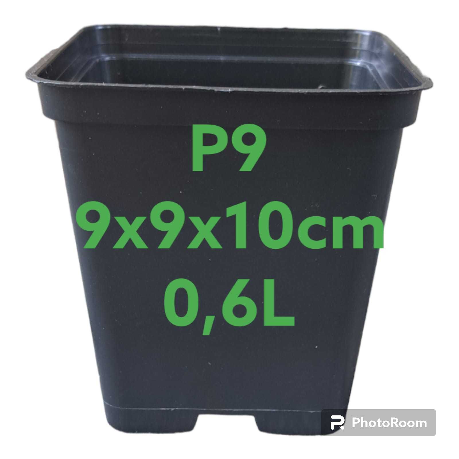 Doniczki produkcyjne P9 cm 250szt 0,6L