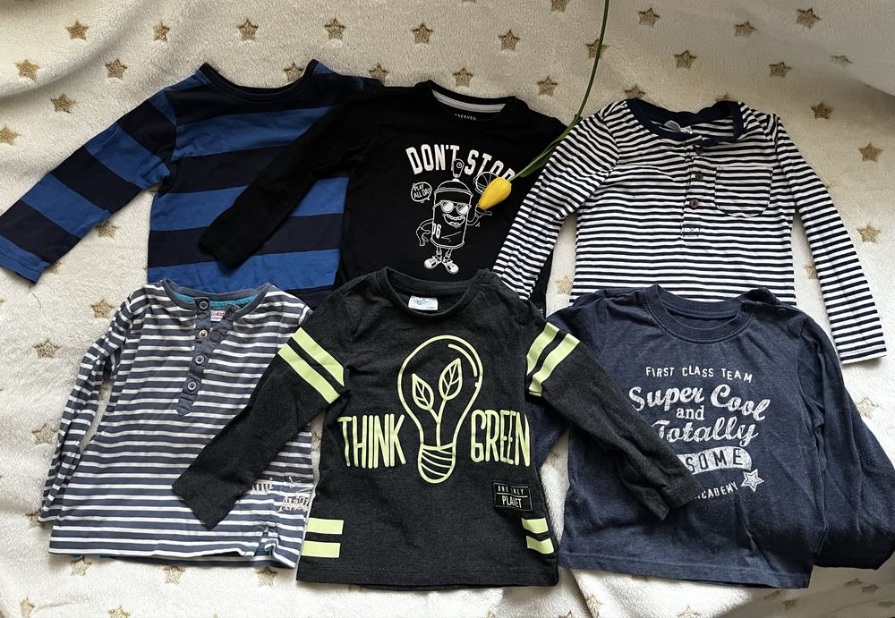 Zestaw 6 bluzek dlugi rękaw rozm 86-92 Reserved itp