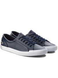 Шкіряні кеди Lacoste, Кросівки Lancelle Bl 1 Spw 7-32SPW0135003 Cиній