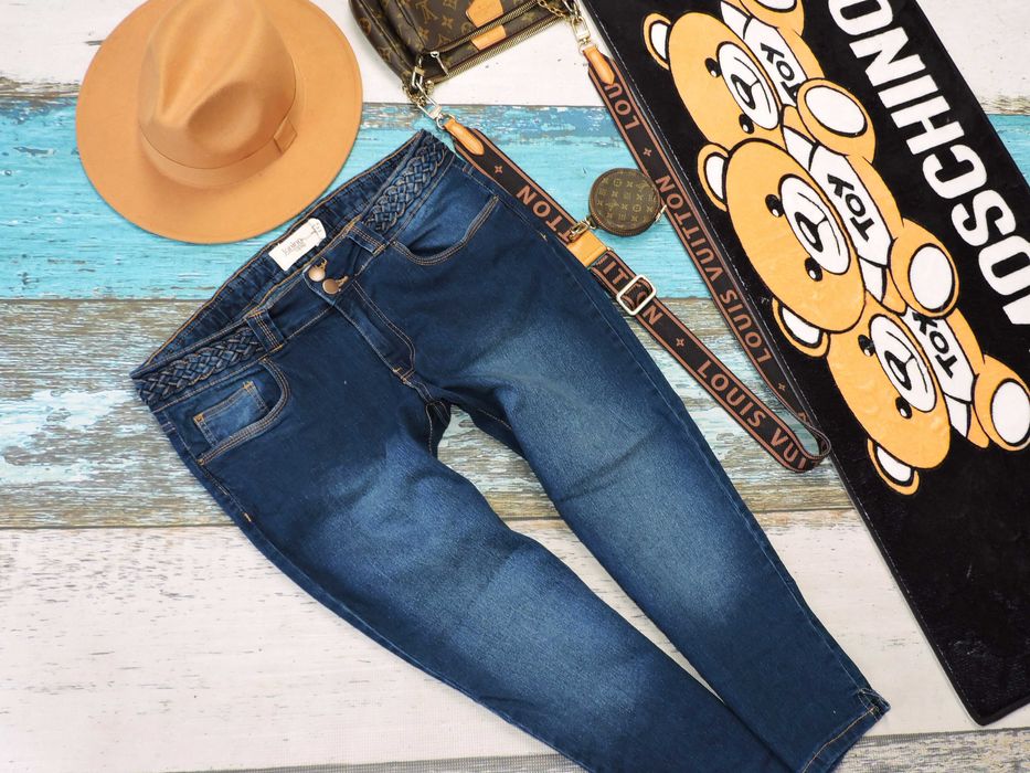 Janina spodnie jeans 7/8 denim 42