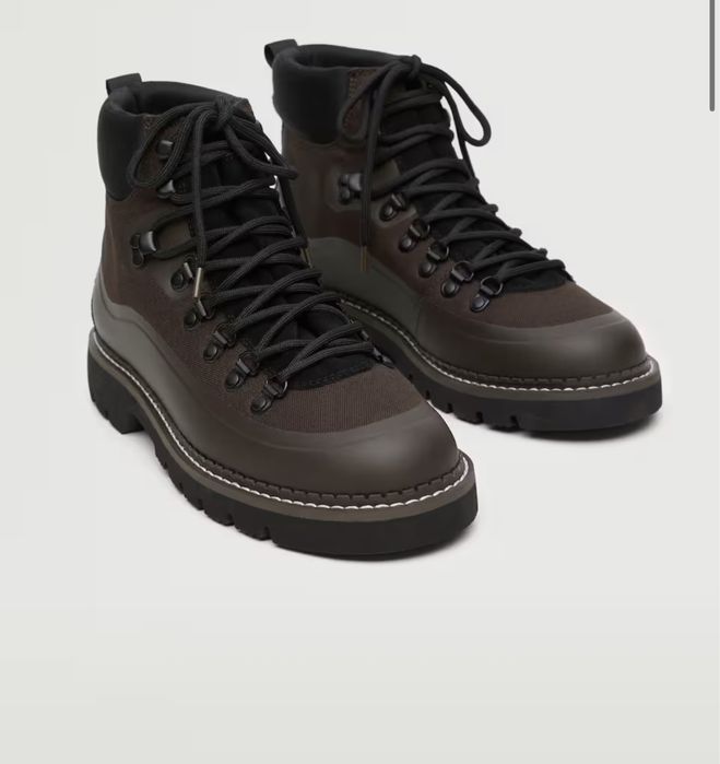 Чоботи демісезонні Mango 42 розмір, 27,5 см, шоколадний колір