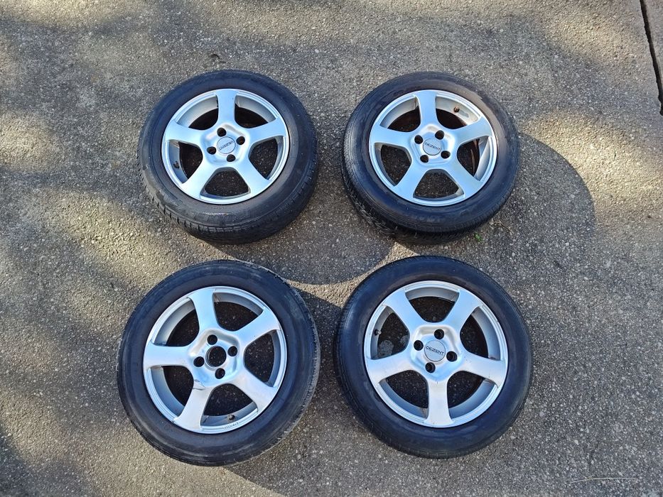 Sprzedam 4 Alufelgi DEZENT 15, 6.5jx15H2 wraz z oponami