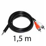 Kabel Audio Aux Mini Jack 3,5mm Do 2 Rca Cinch Stereo 1,5m Minijack