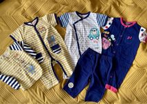 NOWY zestaw bodziaków + bluzka + legginsy dziecięce z krótkim rękawem