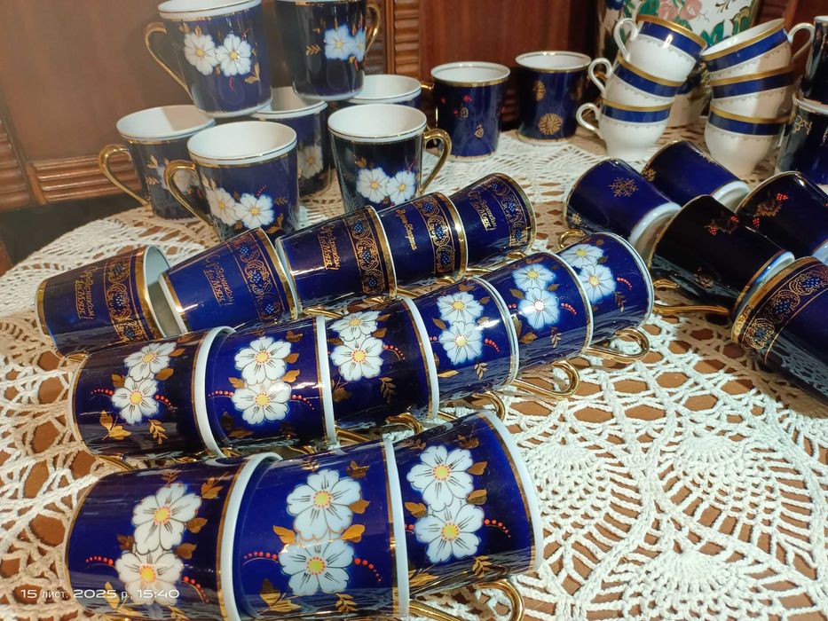 Чашки, кружки кобальт СССР.