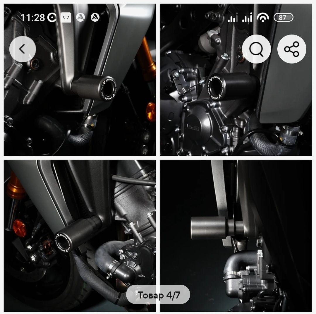 Крашпеды рамы, Yamaha МТ03, MT07, МТ09, МТ10, Tracer700,900,GT, R1.