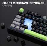 Мембранна клавіатура YUNZII D98 Black Wired RGB Membrane Keyboard