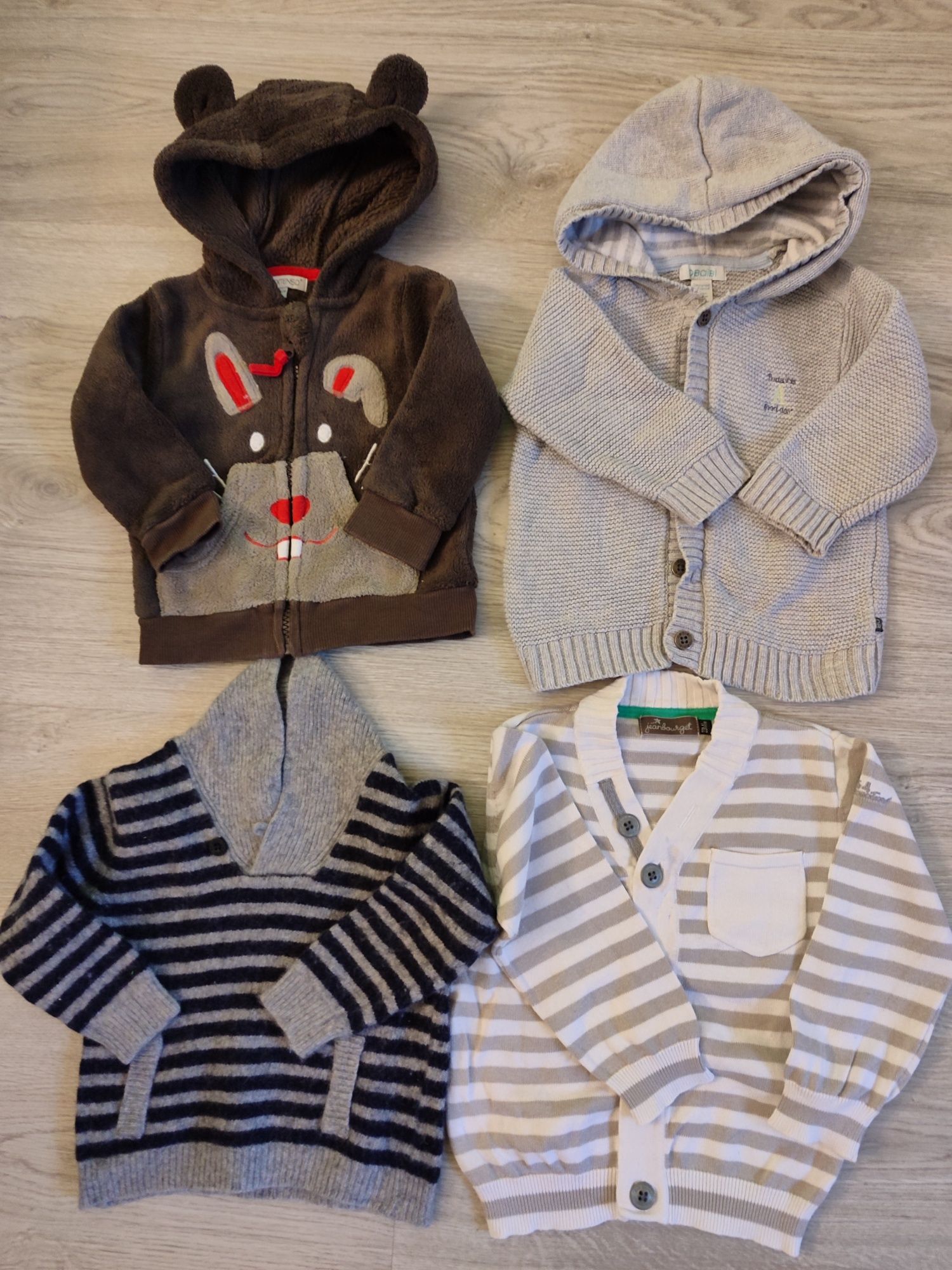 Conjunto de 4 camisolas/sweatshirt 18 meses