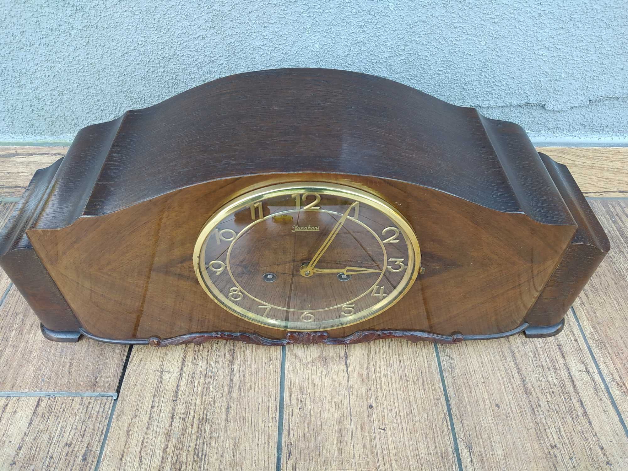 Zegar kominkowy Junghans art deco sygnowany