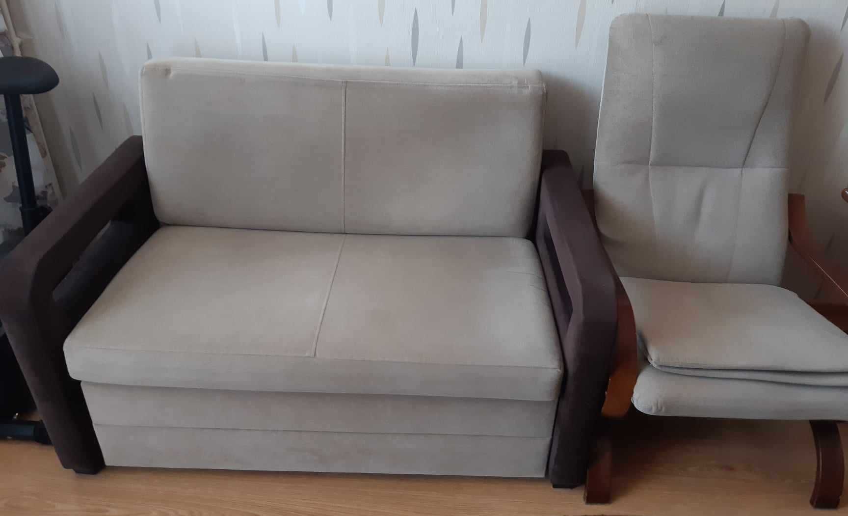 sofa dwuosobowa + fotel