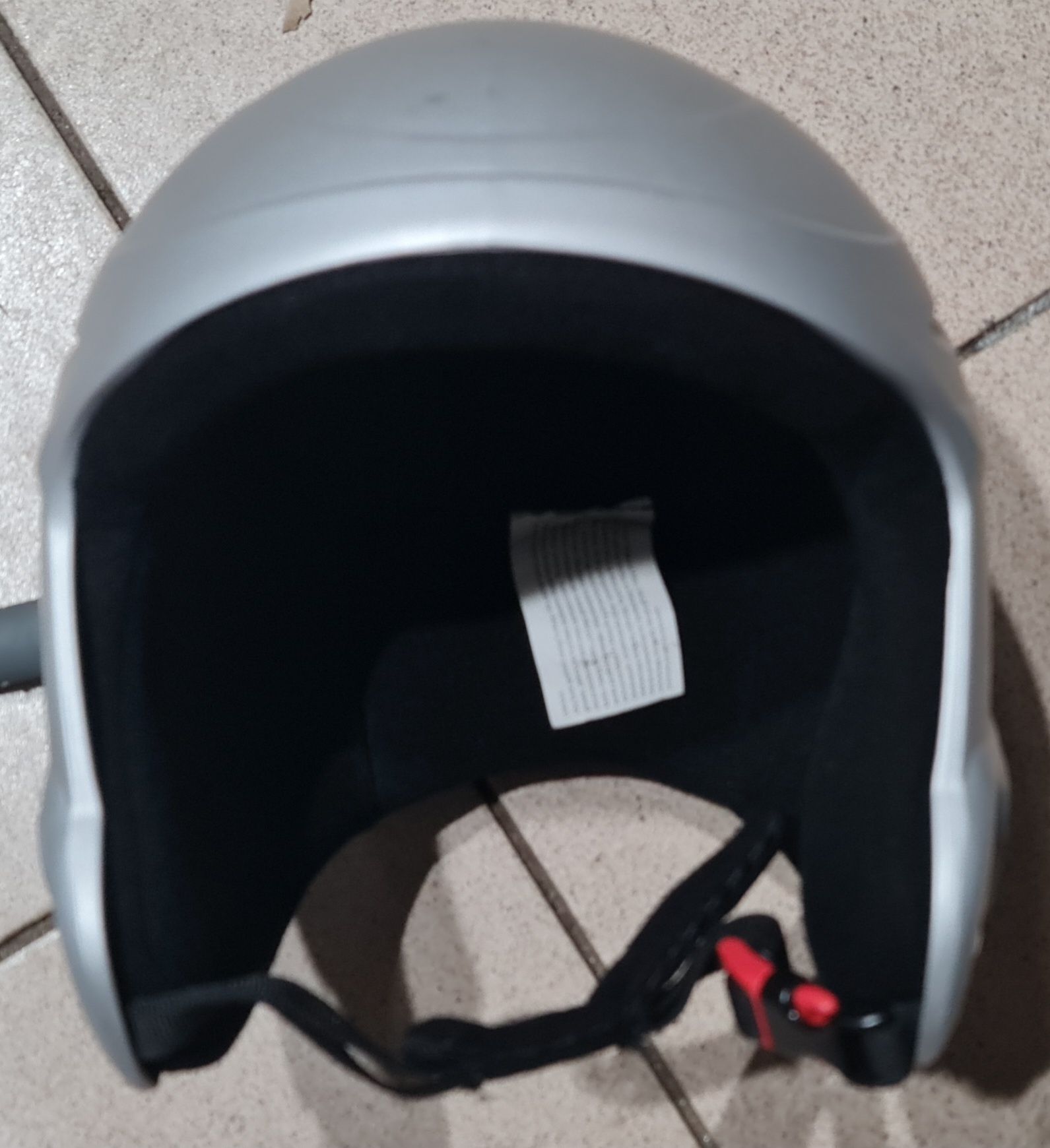 Kask narciarski snowboard BAT SPORT rozmiar M 55-58cm srebrny stan bdb