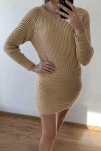 Sheilay sukienka sweterkowa 36 s m beżowa