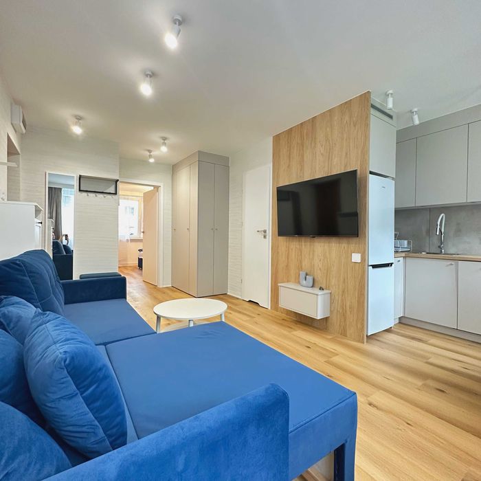 Apartament Blue w Bartoszycach w pełni wyposażony
