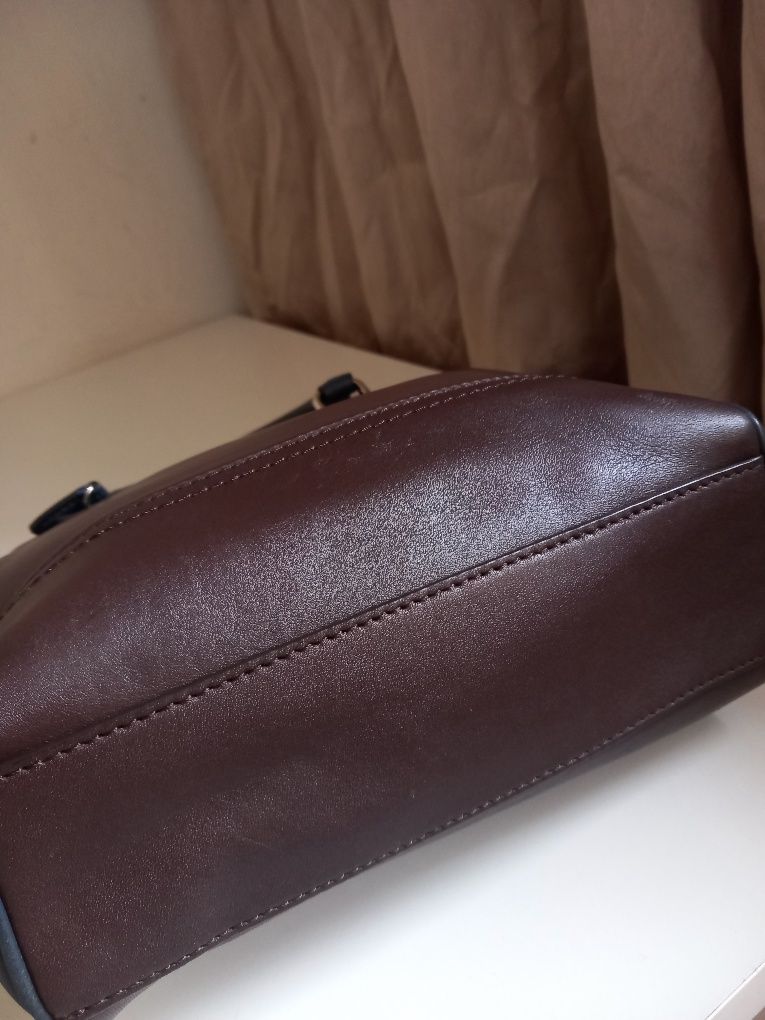 Coach New York skorzana średnia torebka