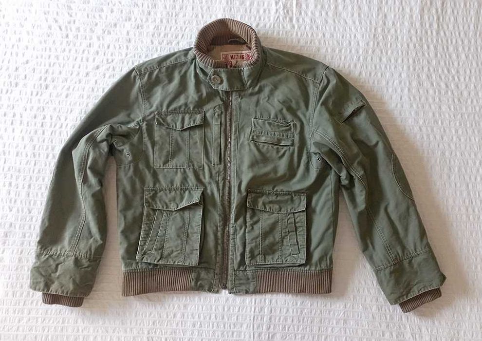 Casaco Blusão Militar Verde Caqui XL Mustang