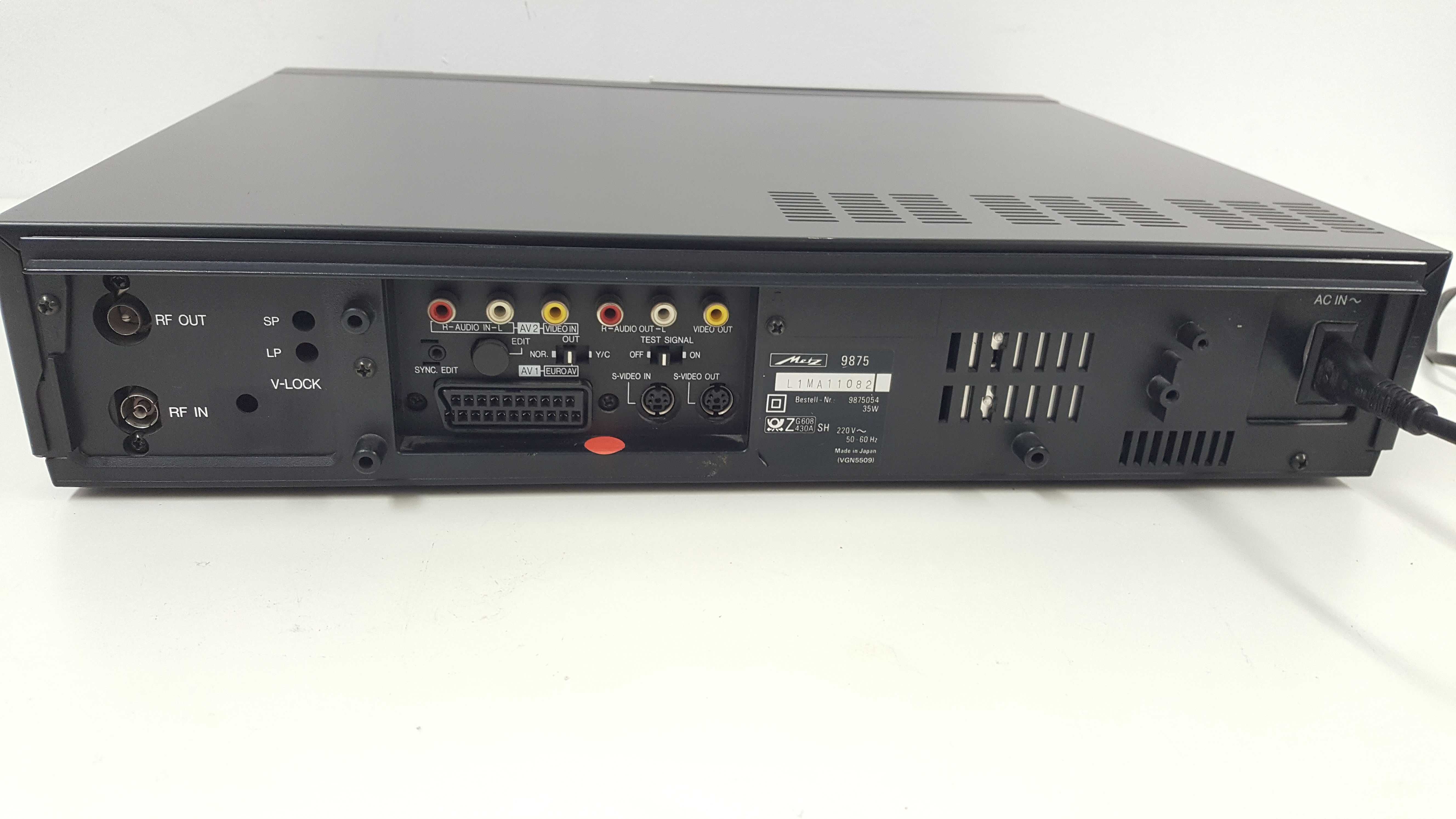 Magnetowid Metz 9875 SVHS + pilot  Wysoki model Video VHS