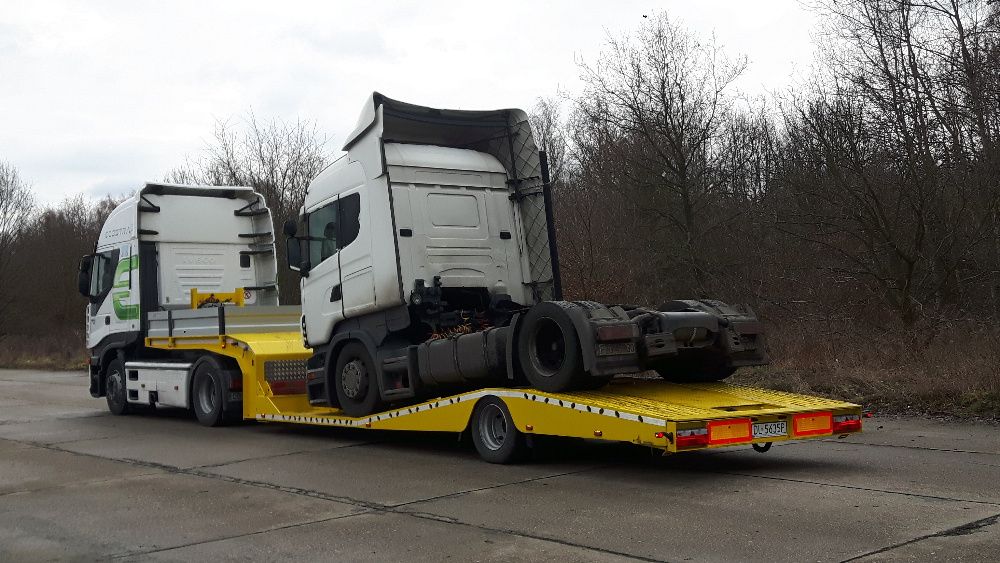 Niskopodwozie Naczepa Wynajem Lawety Transport Ciągników Siodłowych