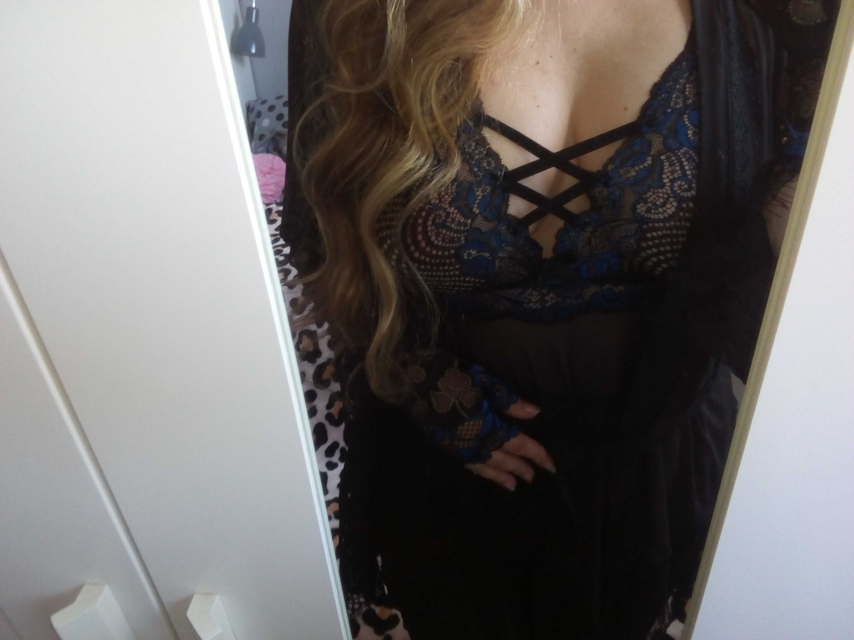 Kusząca koszulka +stringi,XL