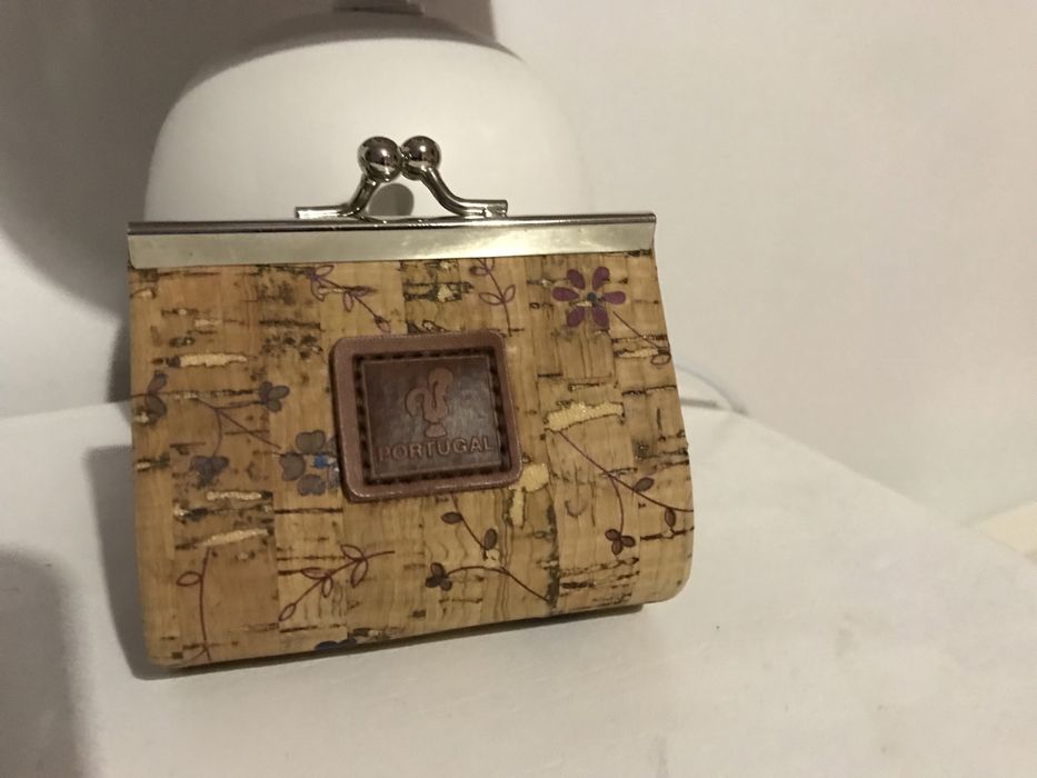 Carteira porta moedas cortiça