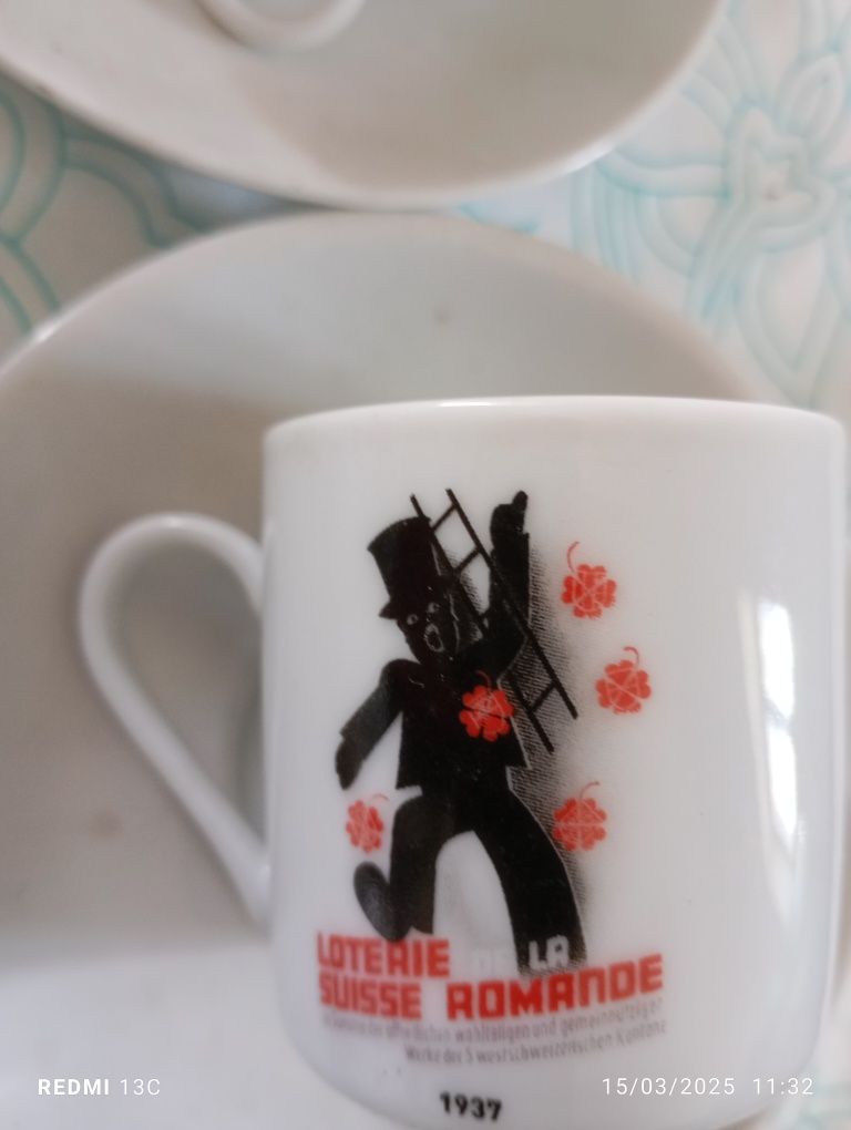 Conjunto de coleção de chávenas  de café francesa