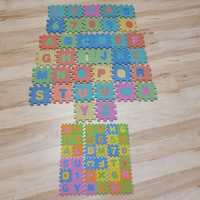 Mata piankowa puzzle (alfabet i cyfry) dwa rozmiary