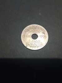 Numizmatyka MONETA Egipt 10 milim/milimów 1917 z dziurką