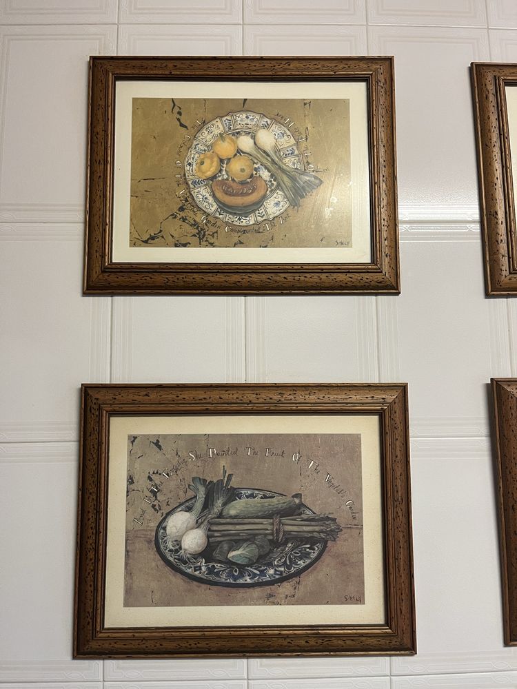Conjunto de 4 quadros