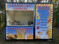 Punkt gastronomiczny 3x2m ze zdejmowanymi kółkami