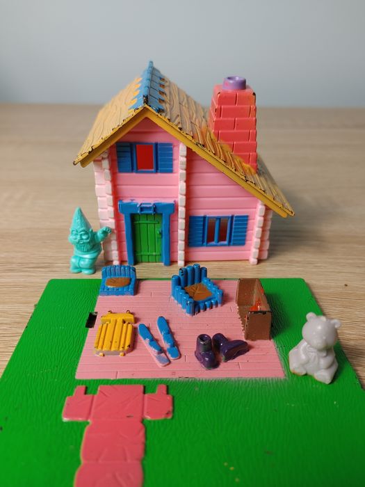 Mini domek domeczek polly pocket skrzat miś vintage lata 90