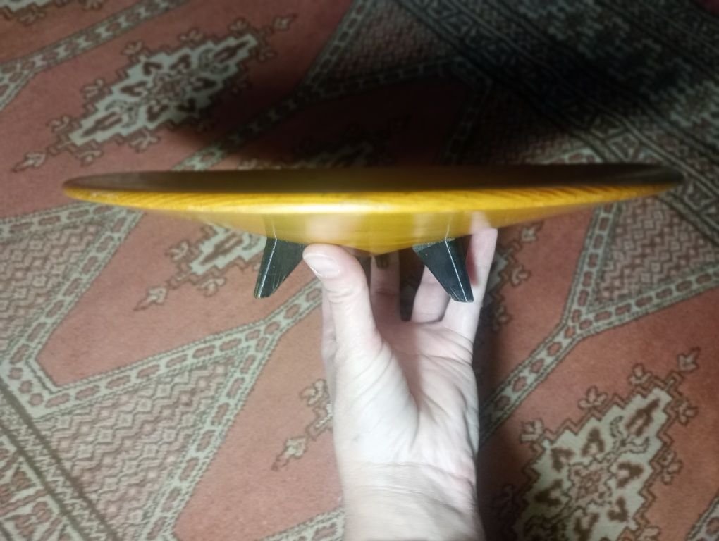 Patera drewniana era atomowa lata 60te